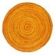 preview thumbnail 31 of 79, SAFAVIEH Handmade Braided Lilie Country Cotton Rug 8' Round - Gold - Round