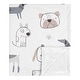 preview thumbnail 1 of 3, Sweet Jojo Designs Dog Boy Girl Unisex/Gender Neutral Baby Receiving Security Swaddle Blanket Grey Taupe Blue Puppy Watercolor