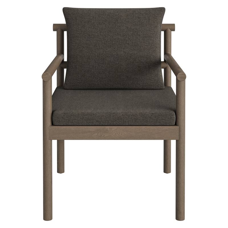 Eleni Outdoor Patio Teak Wood Rope Dining Chair