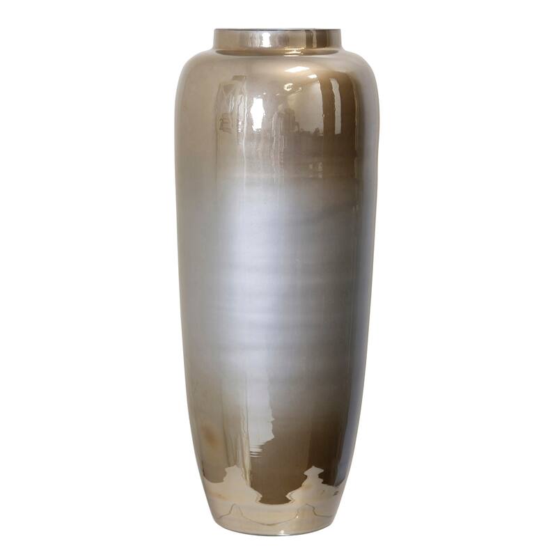 StyleCraft Two-Tone Glass Vase - Silver Ombre