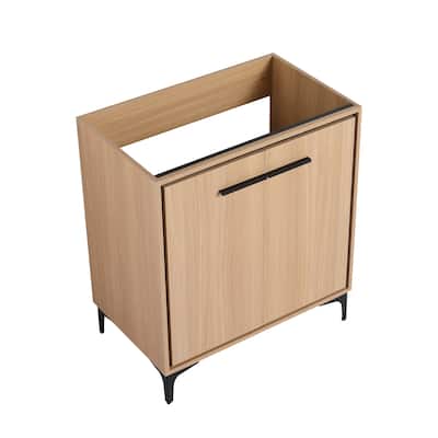 Modern Bathroom Vanity with Double Door Cabinet, Engineering Wood Frame, Ample Storage