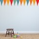preview thumbnail 2 of 3, Walplus Colorful Party Flag Shaped Wall Sticker Nursery Decor Decal