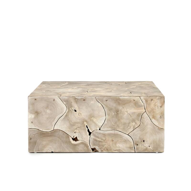 Classic Home Sorrento Teak Wood Square Coffee Table