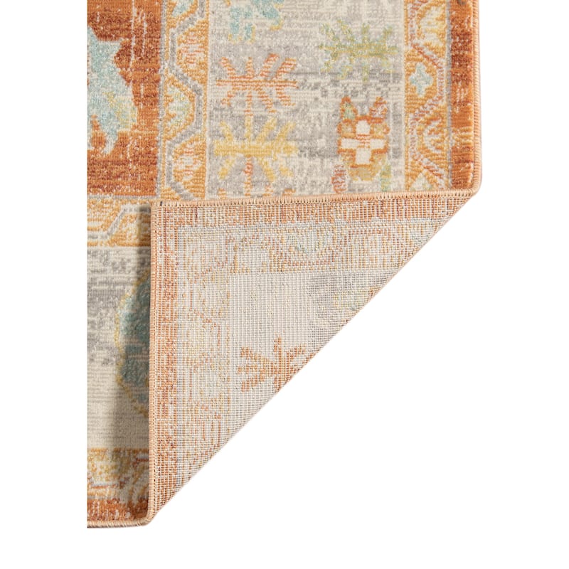 Bohdanna Bordered Indoor/Outdoor Tropical Area Rug