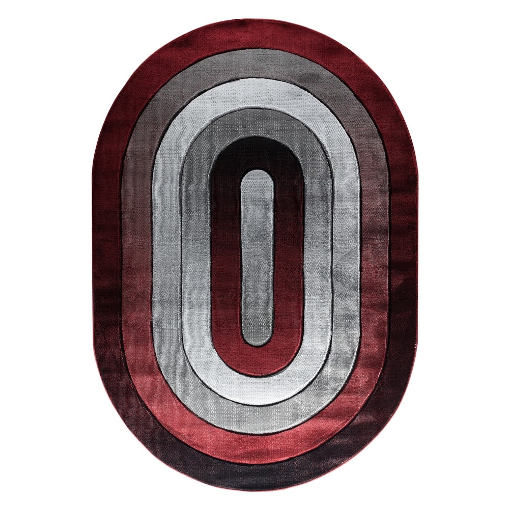 Orelsi Collection Abstract Area Rug