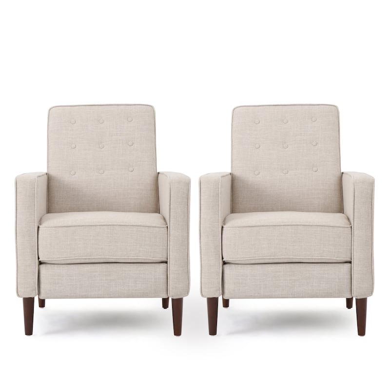 Mervynn Mid-century Tufted Recliners (Set of 2) by Christopher Knight Home