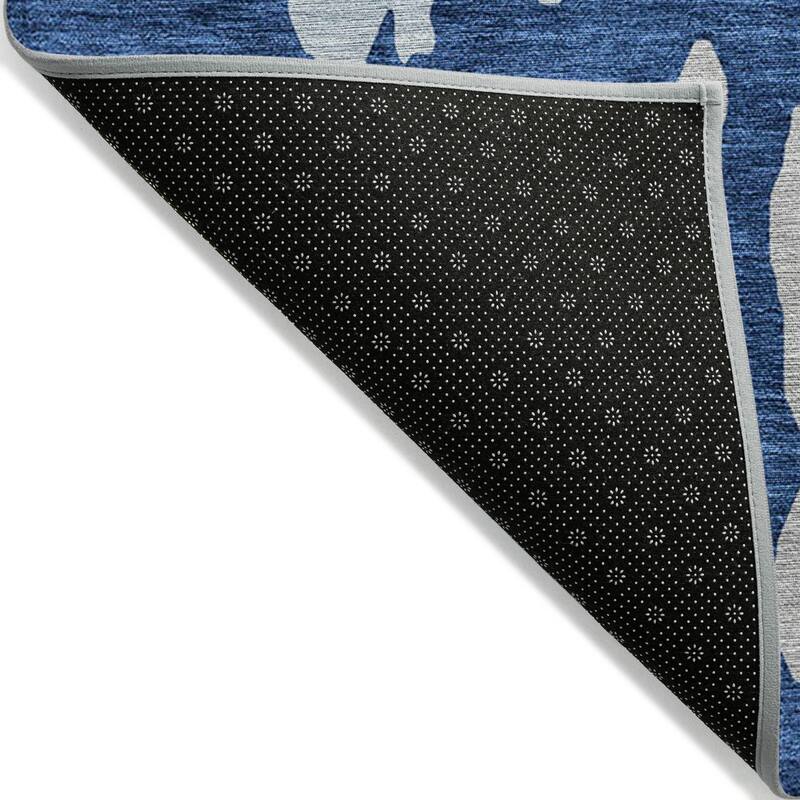 Machine Washable Indoor/ Outdoor Modern Abstract Chantille Rug