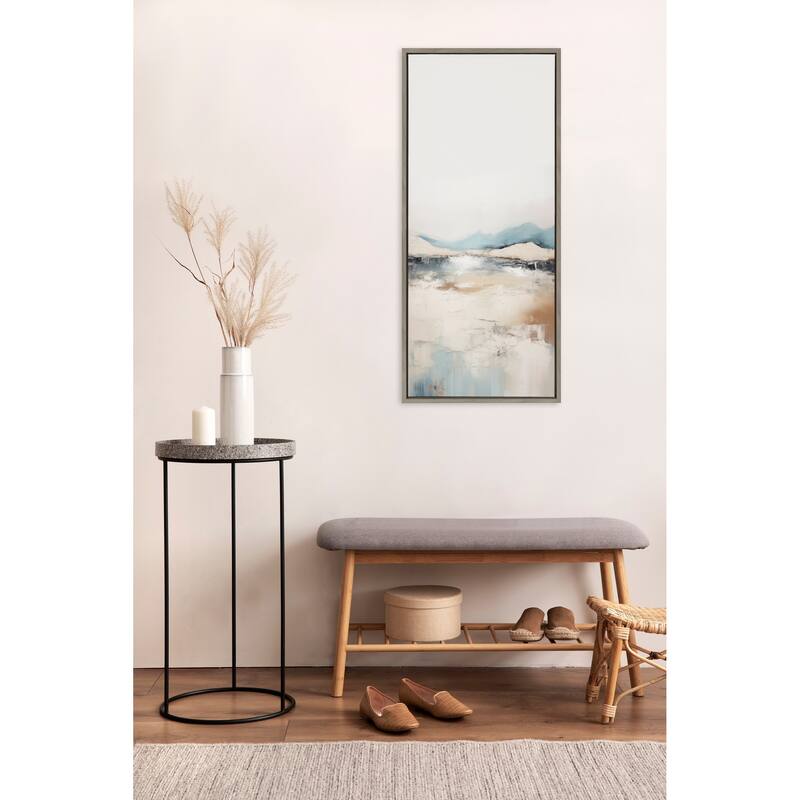 Kate and Laurel Sylvie Tranquil Landscape IV Framed Canvas by Amy Lighthall