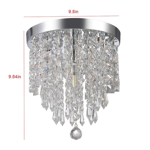 Modern Chandelier Crystal Ball Fixture Pendant Ceiling Lamp