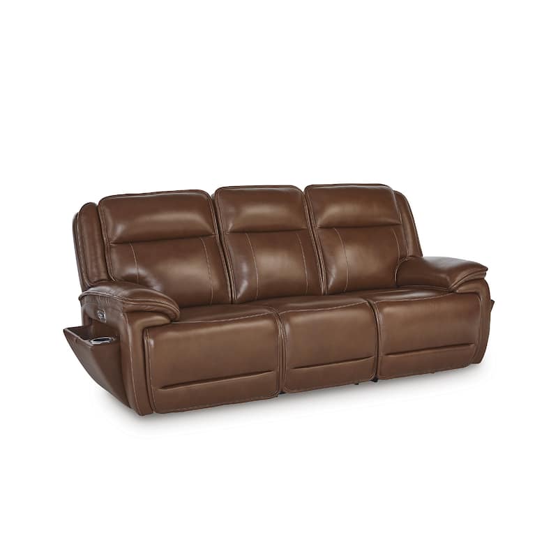 Signature Design by Ashley Healy Pier Brown Power Reclining Sofa - 89.25" W x 40" D x 42.25" H