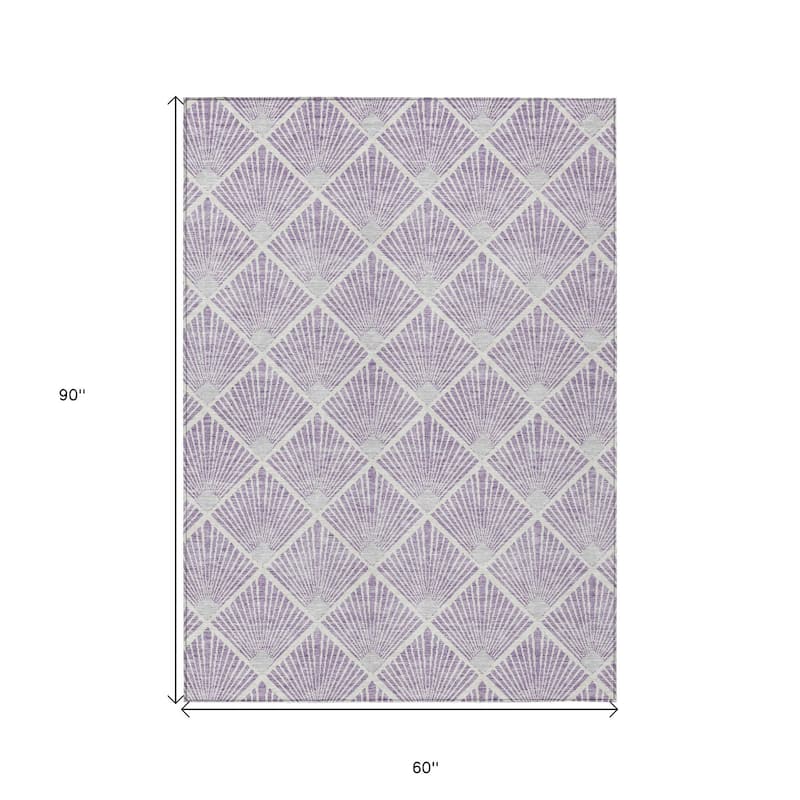 HomeRoots Geometric Transitional Rectangle Outdoor Rug