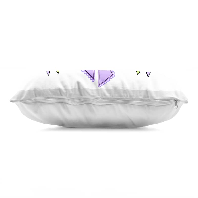 Stupell Vivid Feminine Ribbons & Bows Decorative Printed Throw Pillow Design by Katie Conley
