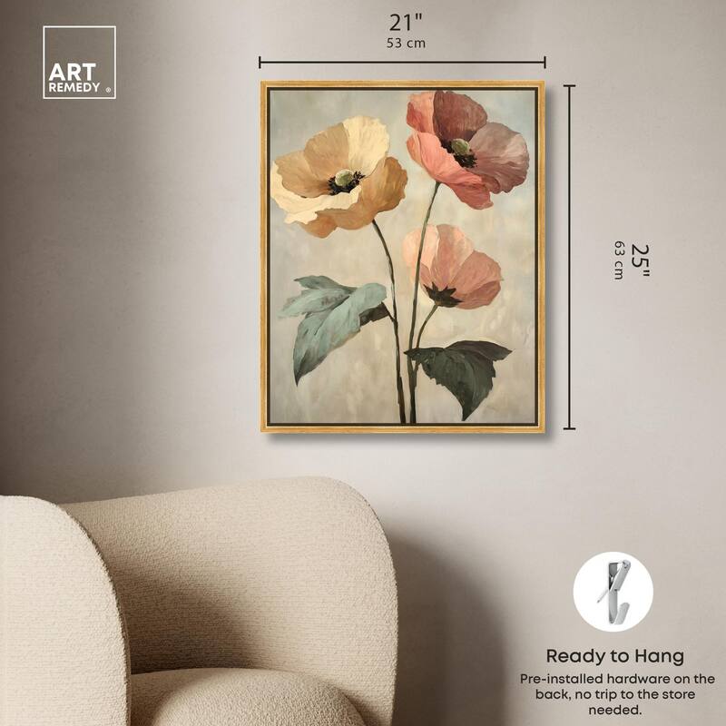 Blush and Ochre II Canvas by Art Remedy