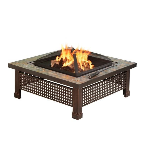 Shop Pleasant Hearth Ofw104sc Bradford 34 Wide Freestanding Wood