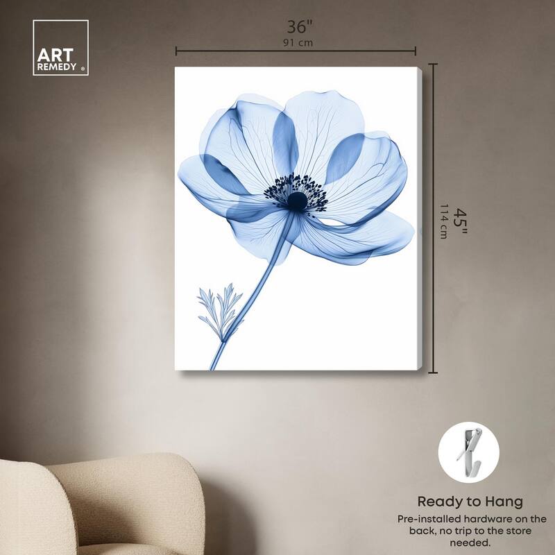 Floral Radiograph Canvas by Art Remedy, Gallery Wrapped
