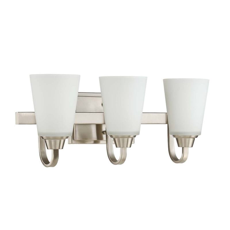 Craftmade Grace 3 Light 21" Wide Bathroom Vanity Light - Brushed Polished Nickel