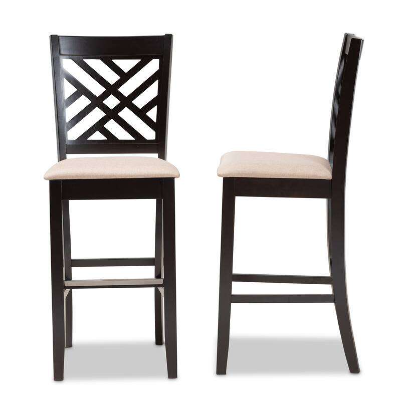 Jason Modern and Contemporary 2-Piece Bar Stool Set