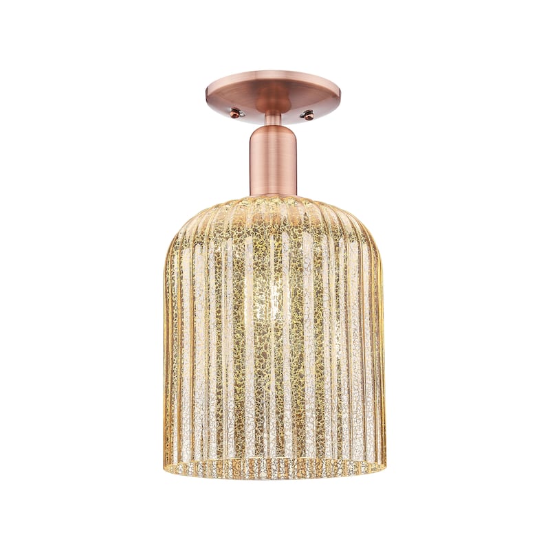Innovations Lighting Endless Possibilities Arcadia - Bridal Veil - 1 Light 8" Semi-Flush Mount