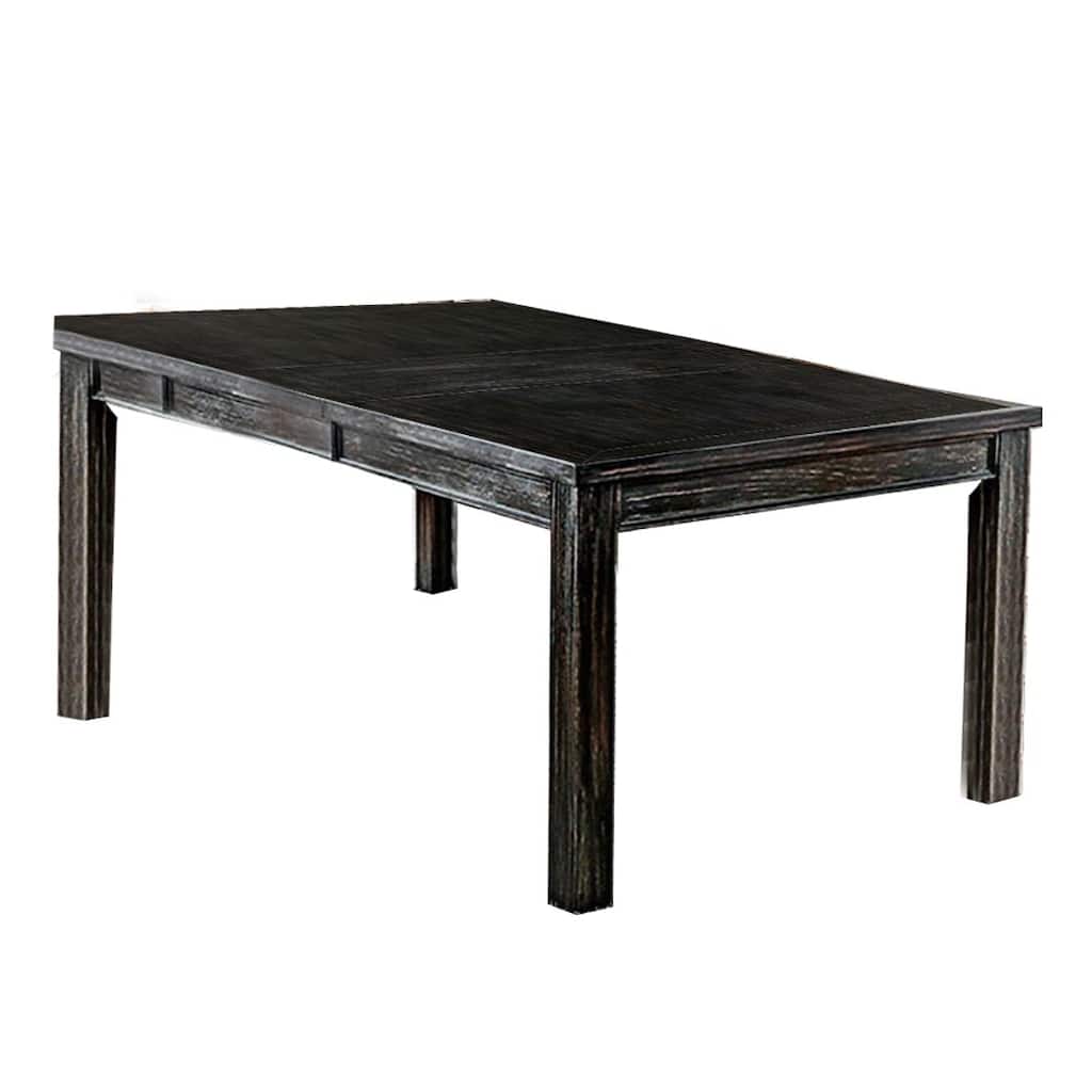 Rustic Extendable Dining Table in Antique Black