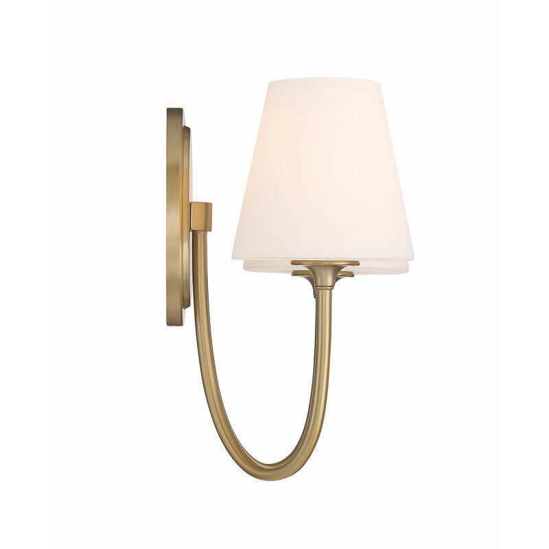 Juno 2 Light Vibrant Gold Wall Mount - 15"W x 13"H x 8.5"D