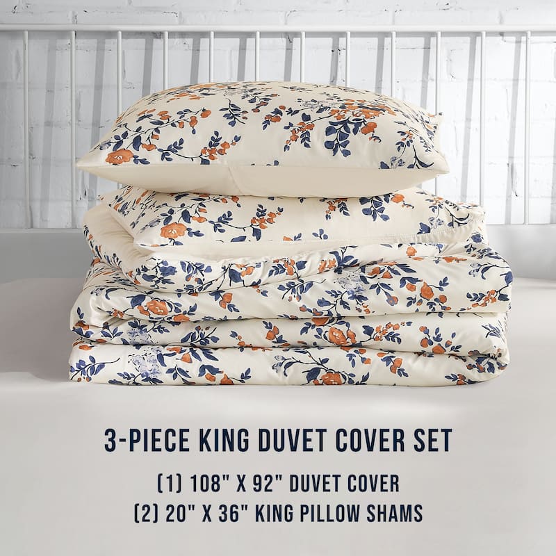 Lucky Brand Garden Bouquet Reversible Duvet Cover Sets