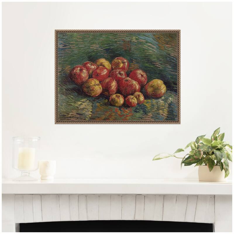 Kate and Laurel Apples 1887 Vincent van Gogh by Nostalgia Prints Framed Canvas Wall Art Print