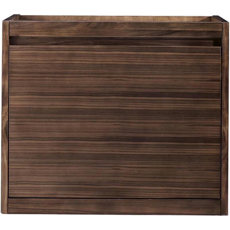 James Martin Vanities 805-V23.6 Mantova 24" Wall Mounted Single Basin - Mid-Century Walnut - Walnut Finish