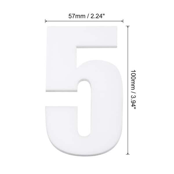 3.94 Inch 3d Self-adhesive House Number For Hotel Mailbox Address 