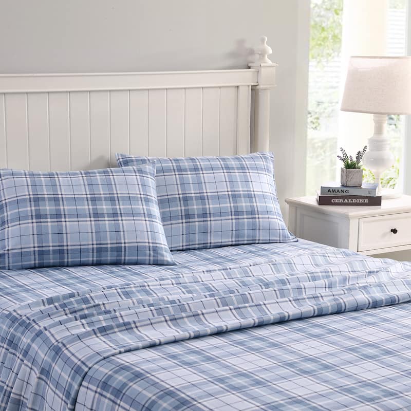 Laura Ashley Printed Cotton Flannel Sheet Set