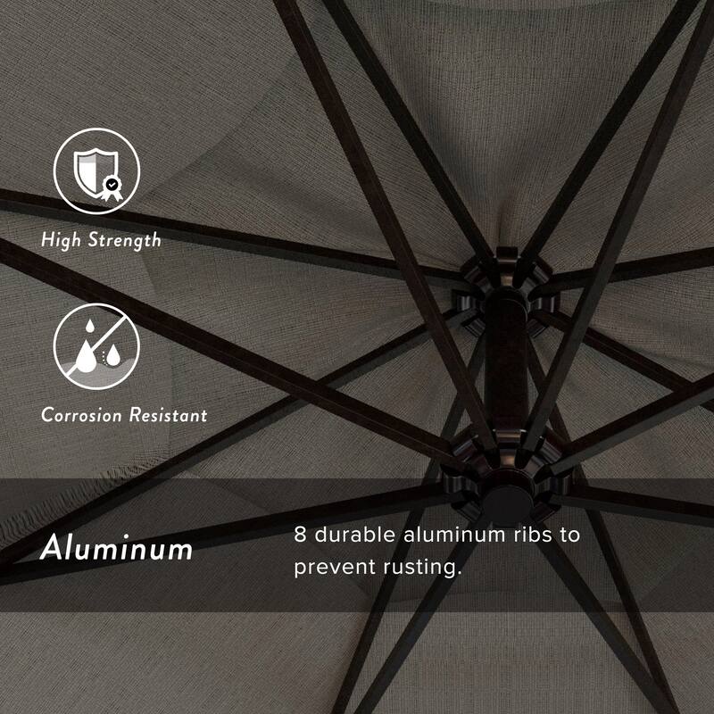 Okracoke 9ft Rotating Aluminum Umbrella by Havenside Home