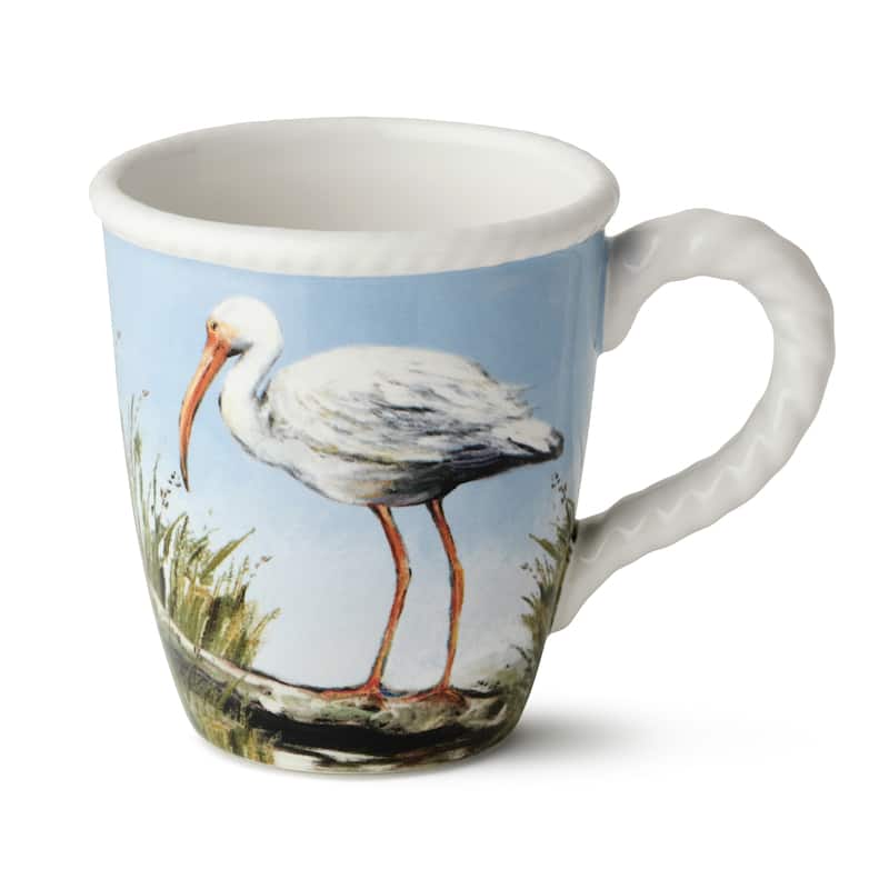 Certified International Coastal Birds 14 oz. Mugs, Set of 4 Assorted Designs