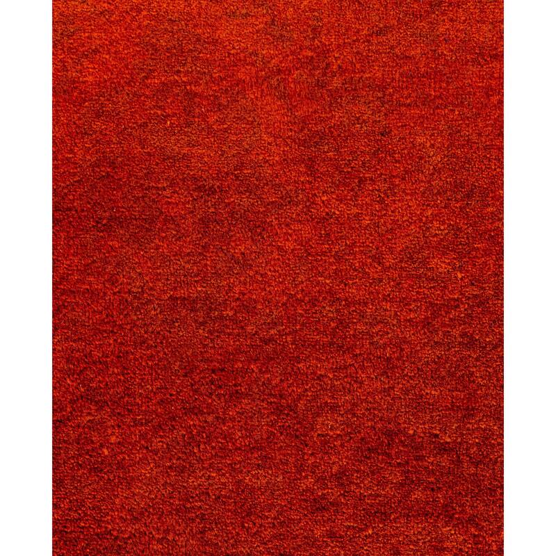 Overdyed One-of-a-Kind Hand-Knotted Area Rug - Orange - 3' 3" x 5' 10"