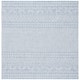 SAFAVIEH Courtyard Terezija Indoor/ Outdoor Waterproof Patio Backyard Rug - 4' Square - Blue/Navy