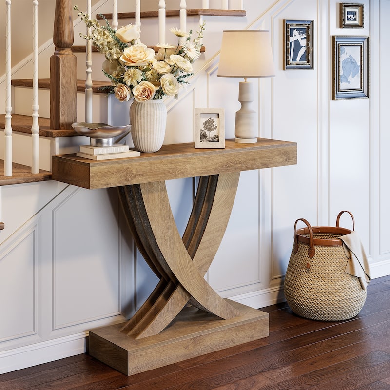 43.3-inch Small Narrow Console Table for Entryway Living Room