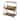 Franklin 24 in. W x 31.5 in. H Rectangular Iron 2 Tier Bookshelf