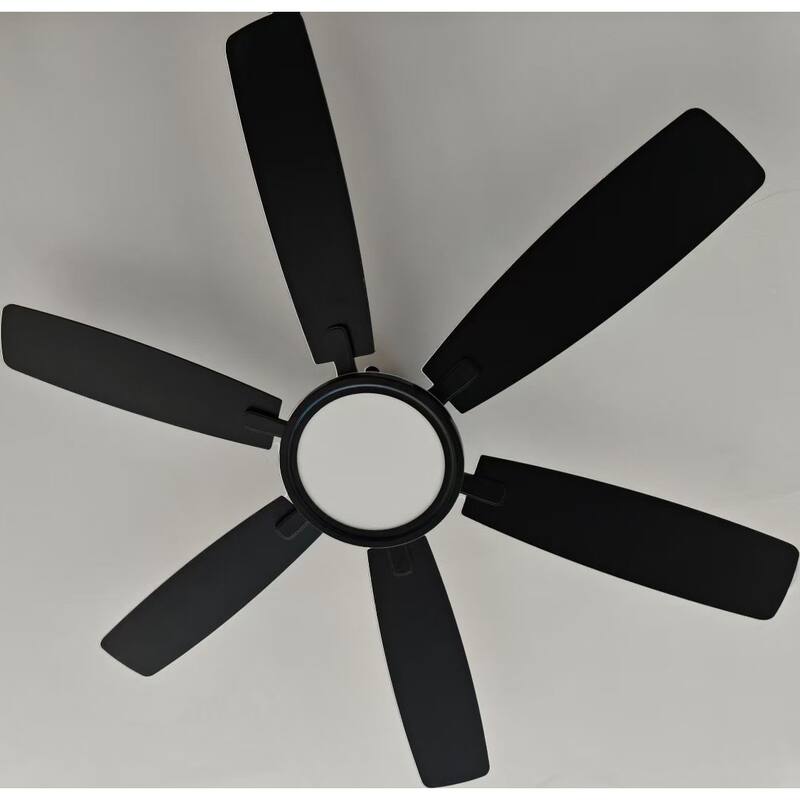 52 Inch Flush Mount Low Profile Ceiling Fan with Light,Remote and App Control
