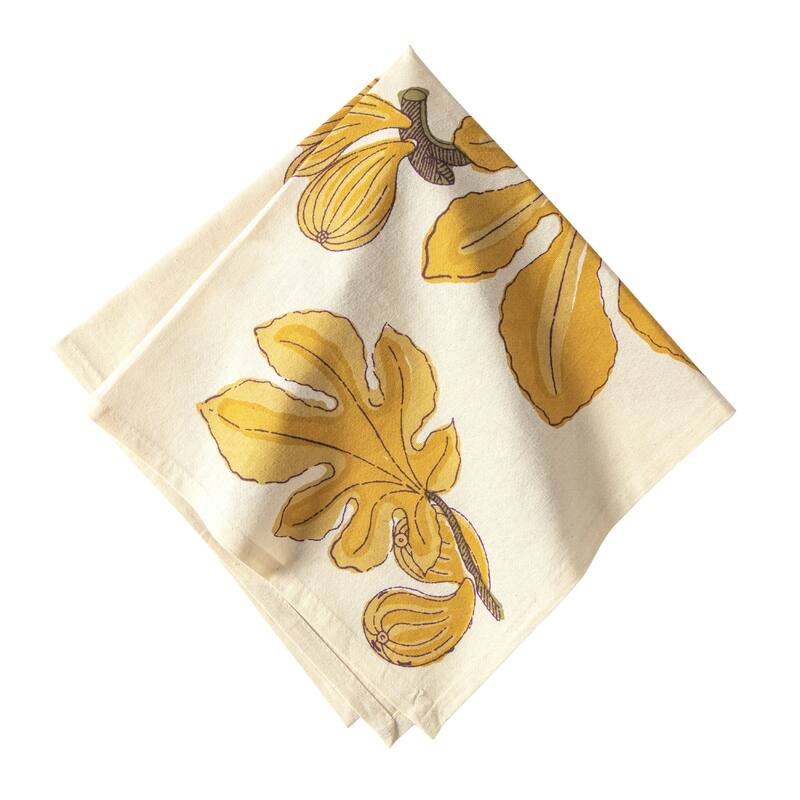 Couleur Nature Fig Napkins - Set of 6 - Citrine - Set of 6