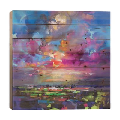 Highland Proximity Print On Wood by Scott Naismith - Multi-Color