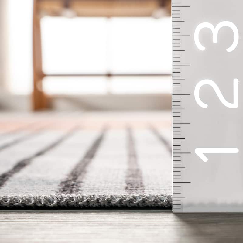 Nuloom Martine SpinClean Abstract Sun Machine Washable Area Rug