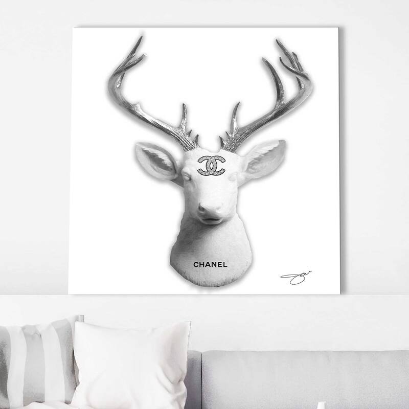 "C Deer" by Jodi Print on Canvas