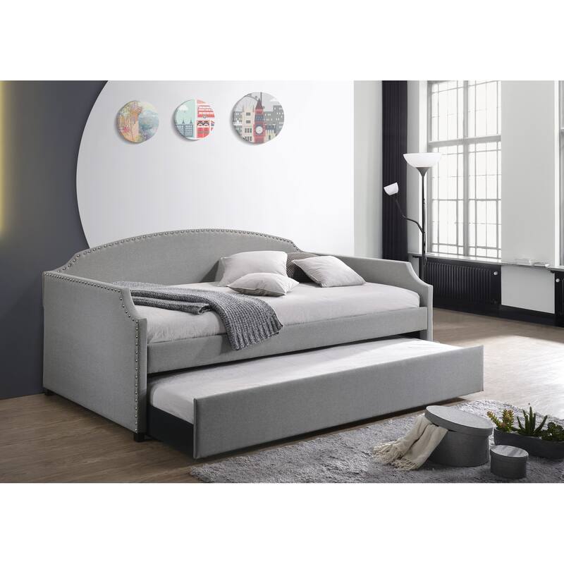 Yamna Upholstered Twin Daybed - Grey
