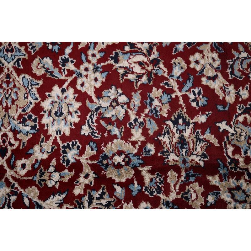 Traditional Floral Mashad Turkish Area Rug Machine Made Carpet - 6'6" x 9'7"