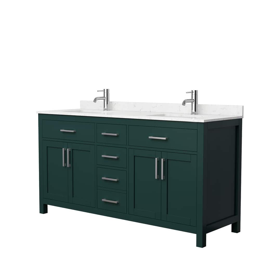 Beckett 66 Inch Double Vanity, Cultured Marble Top