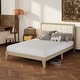 preview thumbnail 8 of 24, HOMCOM Full Size Bed Frame with Upholstered Headboard, Platform Bed Frame with Wooden Slats