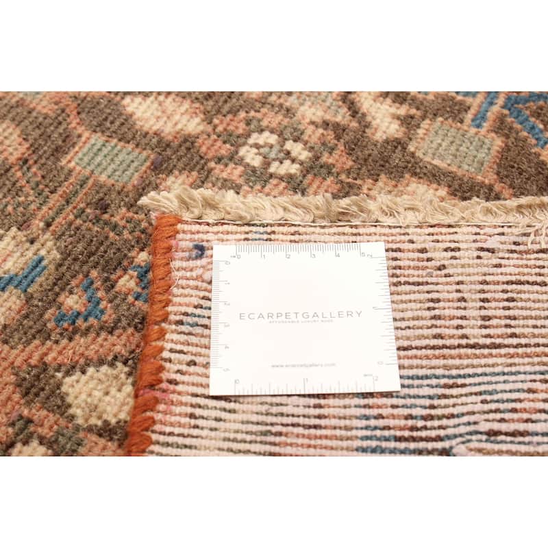 ECARPETGALLERY Hand-knotted Andelz Dark Brown Wool Rug - 2' 11" x 9' 1"