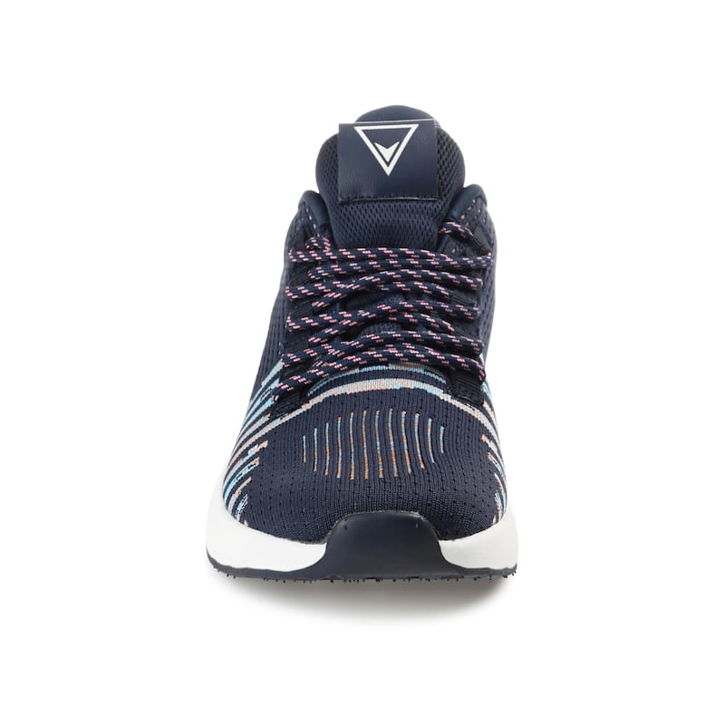 Vance Mens Brewer Knit Athleisure Sneaker - Blue - 12