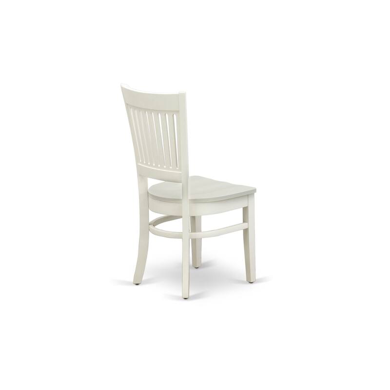 East West Furniture 5 PC Dining Room Table Set Includes a Round Kitchen Table and 4 Dining Chairs (SEAT TYPE & FINISH OPTION)