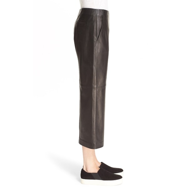 vince cropped leather pants