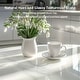 preview thumbnail 8 of 27, Kitchen Dining Table Marble Tabletop Round Modern Sintered Stone Bar Bistro Table