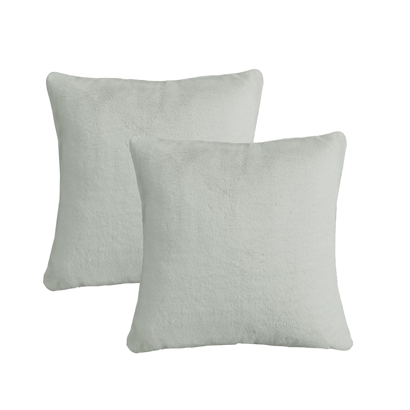 Home Soft Things FoxFauxFur Pillow Shell Set 2pcs 20"X20"